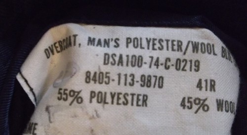 USGI 1974 FUERZA AÉREA MAJOR PILOTO GUISANTE PUENTE TRINCHERA ABRIGO CON REVESTIMIENTO, 41R - Imagen 9 de 10