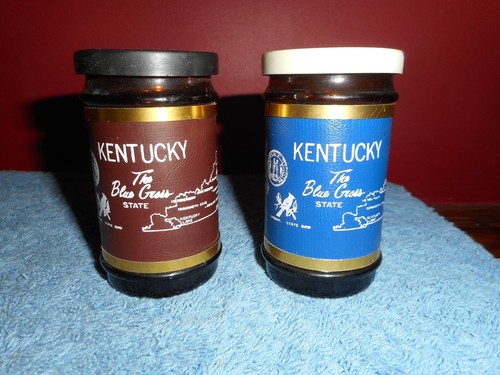 KENTUCKY The BLUE GRASS STATE Souvenir SALT & PEPPER Shakers S&P 1960's - Picture 12 of 12