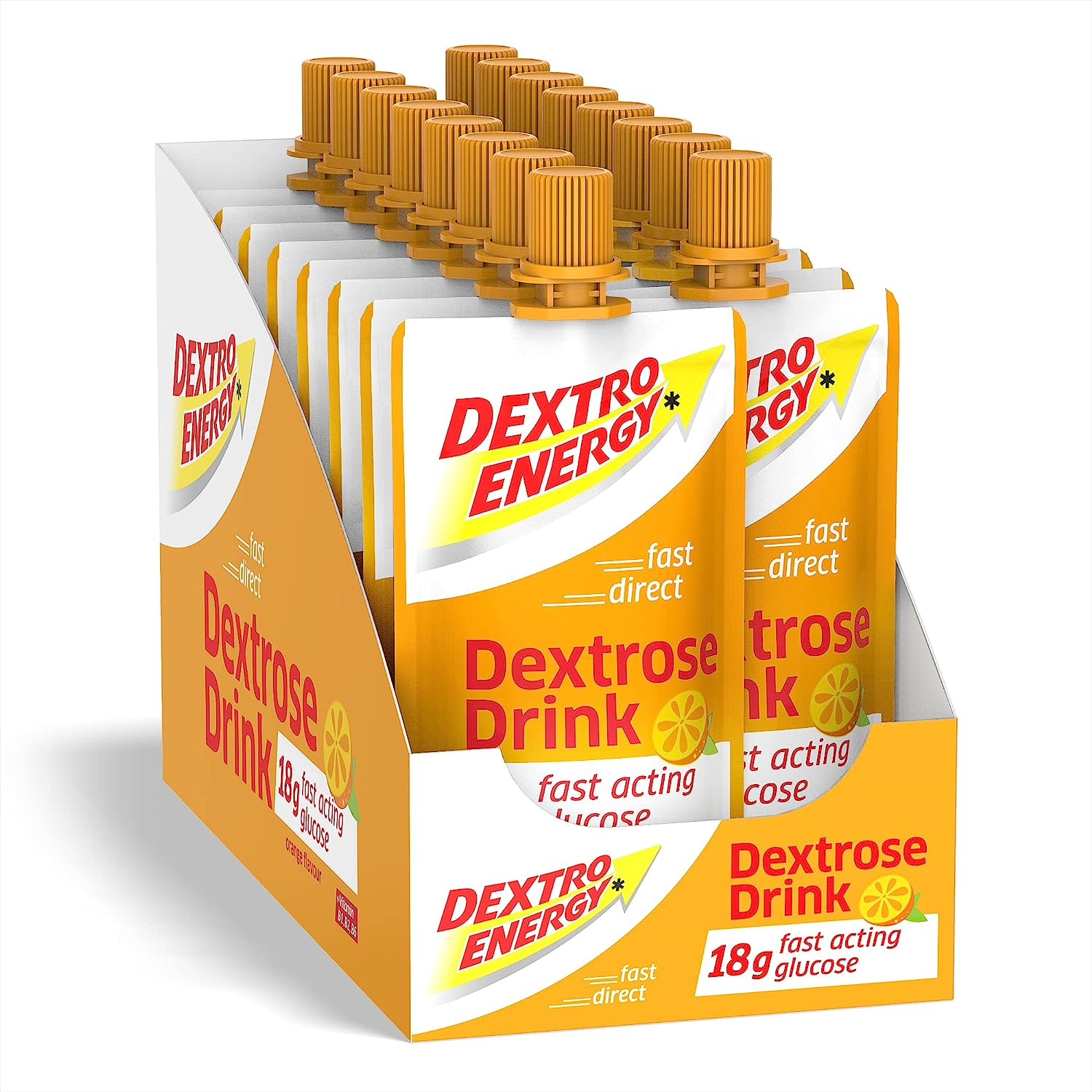 Dextro Energy Dextrose Drink, Orange, Liquid Glucose, Alternative to Glucose of