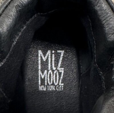 Miz Mooz Women's Shoes Black Leather Pleasant Boots Size 6.5 | eBay