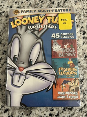 Looney Tunes Super Stars 45 Cartoon Classics Family Multi-Feature DVD Brand New!