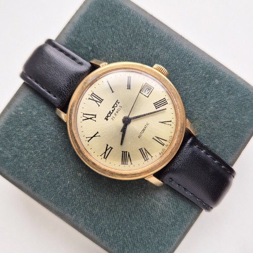 Vintage RARE BEATIFUL WATCH POLJOT AUTOMATIC 23 JEWELS ПОЛЕТ SOVIET - Picture 3 of 9