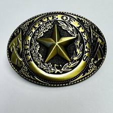 The State of Texas Belt Buckle Cowboy Cowgirl Western