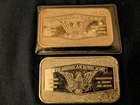 2 X 1 OZ STONE MOUNTAIN COMMERATIVE PURE .999 SILVER INGOT  EACH UNC CONDITION
