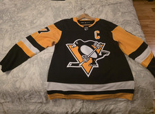 Adidas Authentic Pittsburgh Penguins Sidney Crosby #87 NHL Jersey Men 52