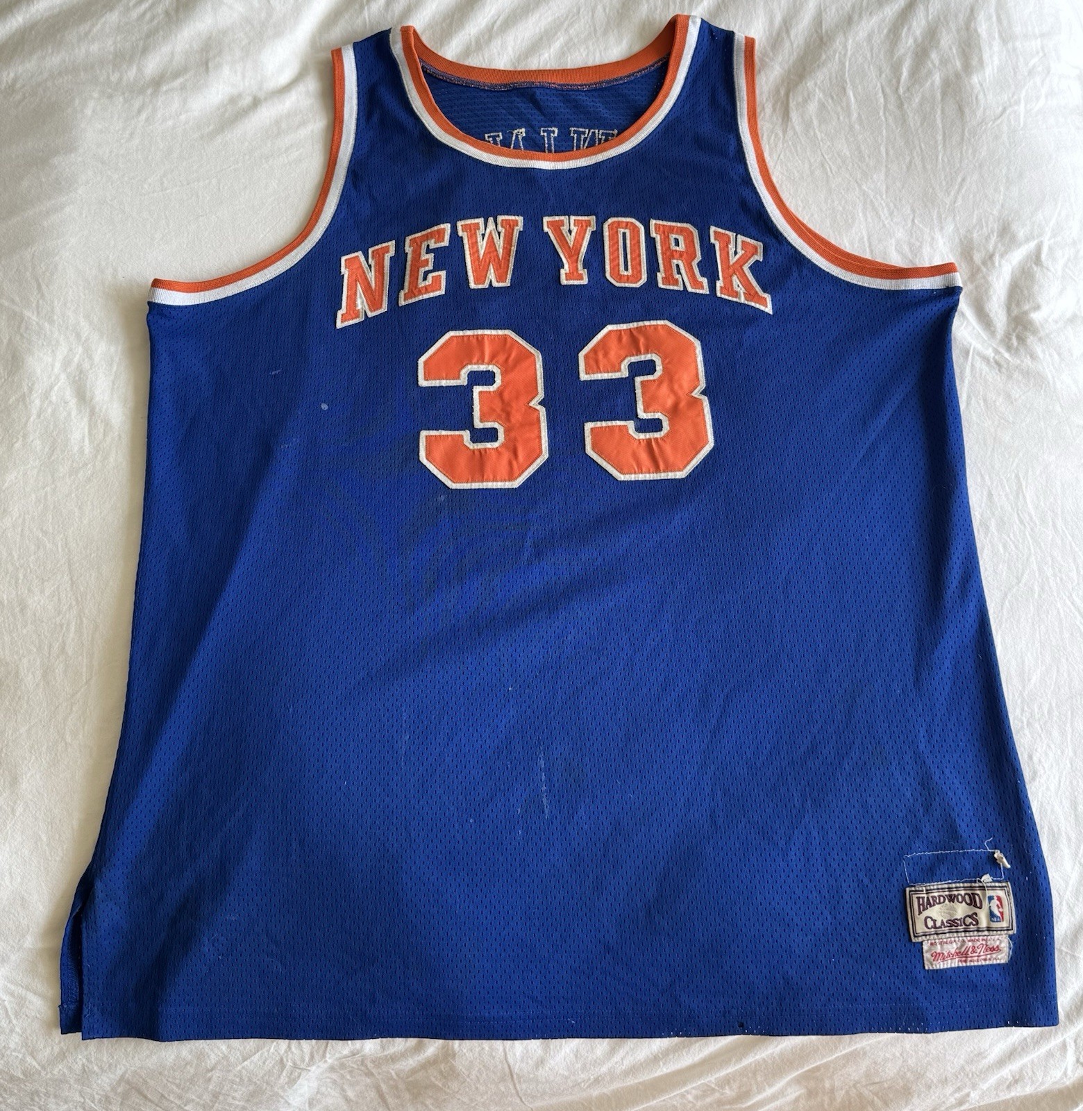 Patrick Ewing (33) Blue Knicks Jersey, Mitchell and Ness, XXL | eBay