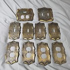10 Pc Lot Vintage Brass AMEROCK Carriage House Outlet Covers Light Switch Covers