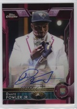 2015 Topps Chrome Rookies BCA Pink Refractor /75 Dante Fowler Jr #127 Auto 1o52