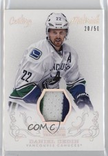 2013 National Treasures Century Materials Holofoil Prime 20/50 Daniel Sedin k4s
