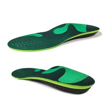 NEW PU Orthopedic Insoles for Shoes Men Orthotic Flat Foot Arch for Plantar Fasc