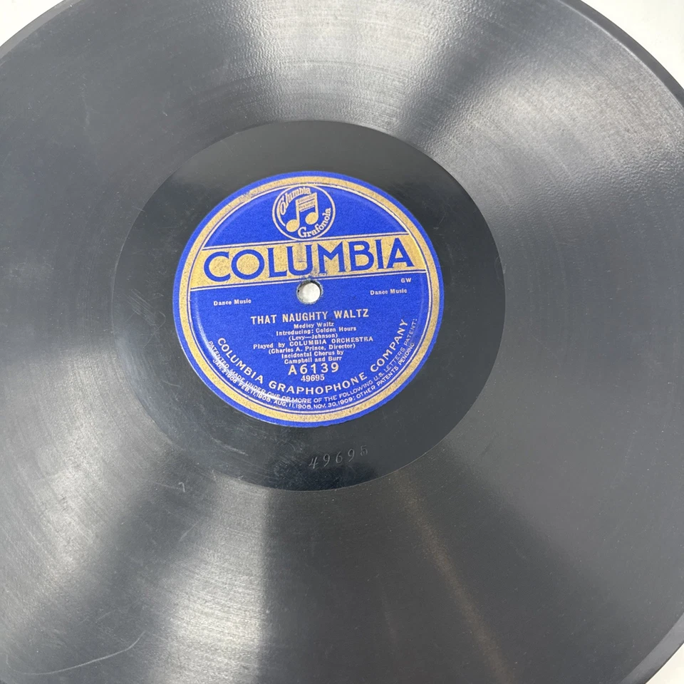Columbia Orchestra My Isle Of Golden Dreams/That Naughty Waltz 78 RPM 6139 Foto 4 de 4