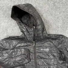 Columbia Titanium Hooded Lightweight Puffer Jacket Black Small Womens