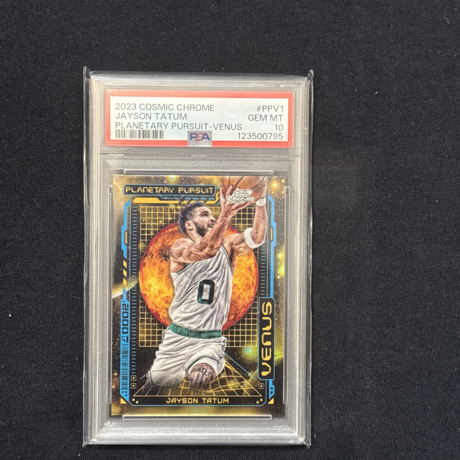 2023-24 Topps Cosmic Chrome - Planetary Pursuit Venus #PPV-1 Jayson Tatum PSA 10