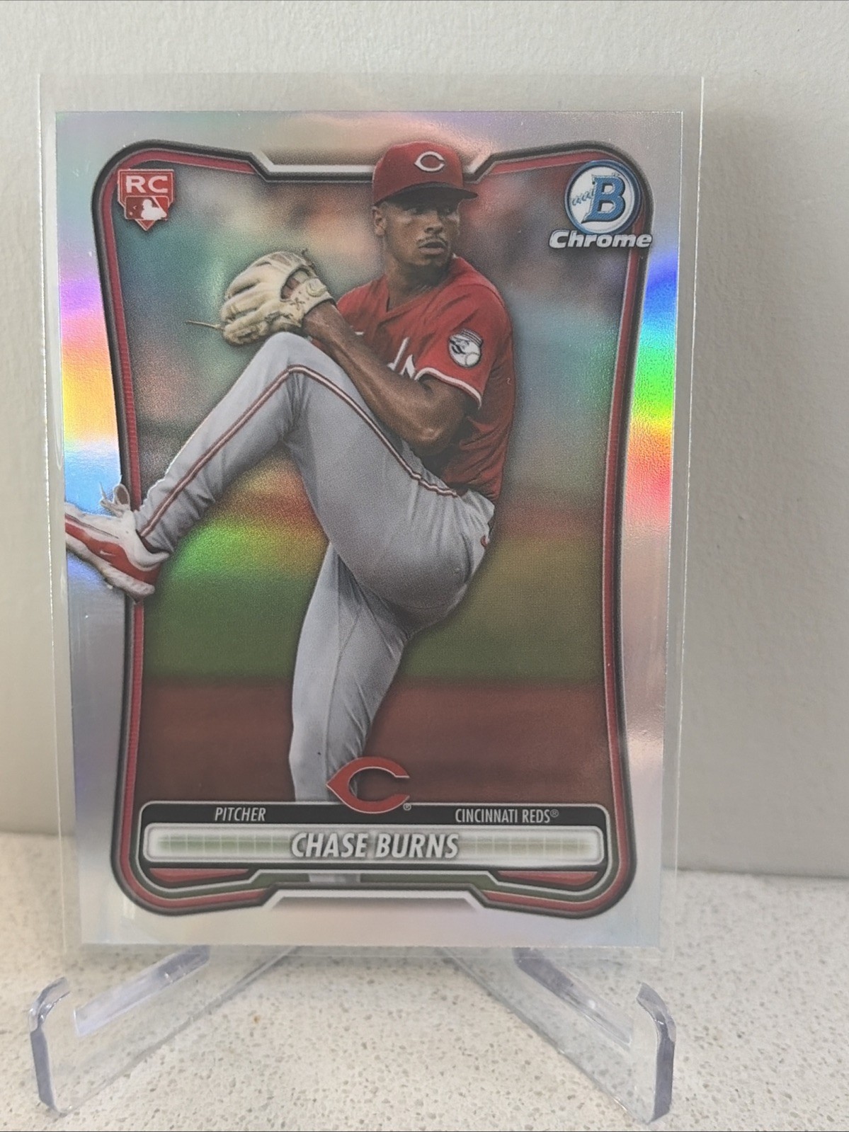 2026 Bowman - Chase Burns #3 Sp Rookie Red Rc Chrome Variation (RC)