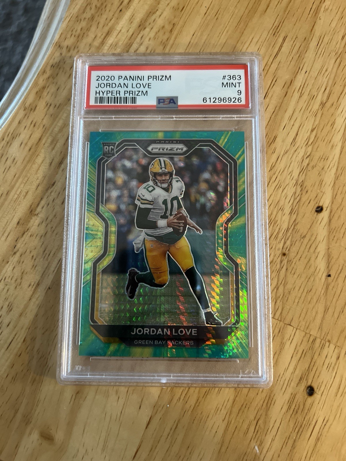 2020 Panini Prizm - Rookie Jordan Love #363 Hyper Prizm /175 (RC) PSA 9