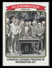 2023 Topps Heritage Freedom of Information Act News #NF-9 News Flashbacks