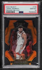 2022-23 Select Premier Level Orange Prizm Die-Cut 15/65 Jamal Murray PSA 10 gp1