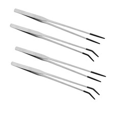 4PCS Stainless Steel Tongs for Reptile Feeding, Crafting, Aquarium  Snake Care