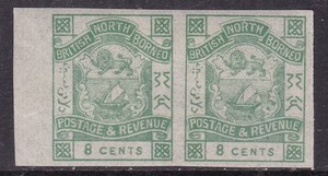 NORTH BORNEO  ^^1887   RARER sc#42   IMPERFS  pair  CLASSICS  @dco4210nbo