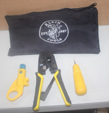KLEIN TOOLS VDV226-011 RATCHETING CRIMPER/STRIPPER 110 VDV110-261 TOOL BAG