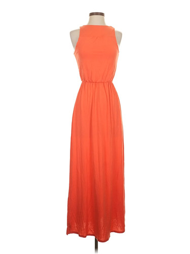 Lush Women Orange Casual Dress XS