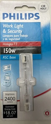 Philips 150-Watt 120V T3 2400 Lumen RSC Base Work Light & Security Bulb