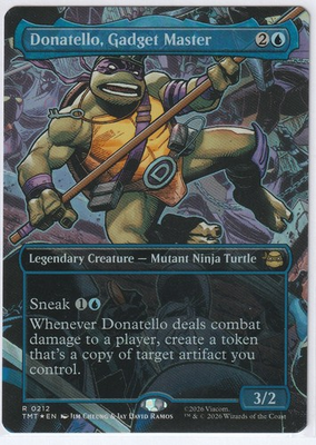 #ad #ad Donatello Gadget Master Borderless 212 TMNT Magic The gathering R Foil NM $4.95