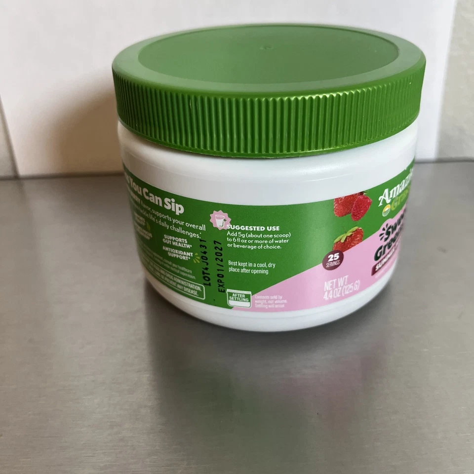 Increíble polvo superalimento verde dulce hierba, bayas de verano 25 porciones Foto 2 de 4