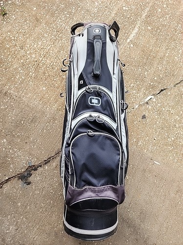 Ogio Grom XX Stand Golf Bag 14 Way W/ Rain Cover Black Gray No Stand - Picture 3 of 6