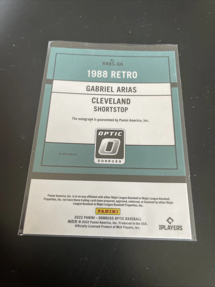 2022 Panini Donruss Optic - Retro 1988 Signatures Gabriel Arias #R88S-GA (AU,... - Image 3 of 3