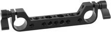 CAMVATE 19mm Dual-Port Rod Clamp Bracket for Studio System(104mm Black 
