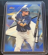 2020 Topps Finest - Manny Machado #34 Blue Refractor /150 Padres