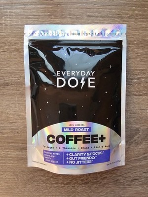 Everyday Dose Mushroom Coffee + Collagen Protein Nootropics Focus Mood 7.7 Oz