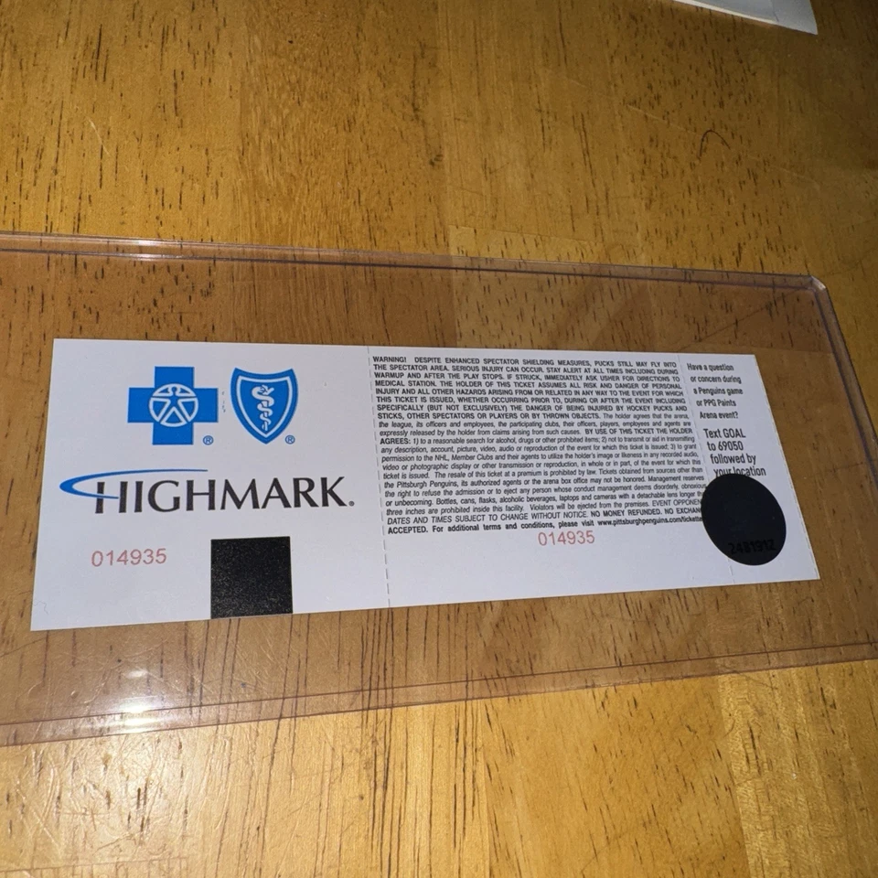 ДЕБЮТНЫЙ БИЛЕТ MATTHEW SCHAEFER NHL 1-Й БАЛЛ ЗАГЛУШКА 10/9/25 ISLANDERS PENGUINS КАК НОВЫЙ - Изображение 2 из 3