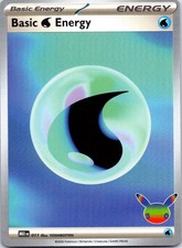 Basic Water Energy (30th) 011 Holo MEE: Mega Evolution Energies Pokemon NM