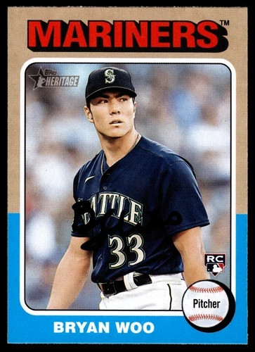 2024 Topps Heritage #245 Bryan Woo | Baseball Card