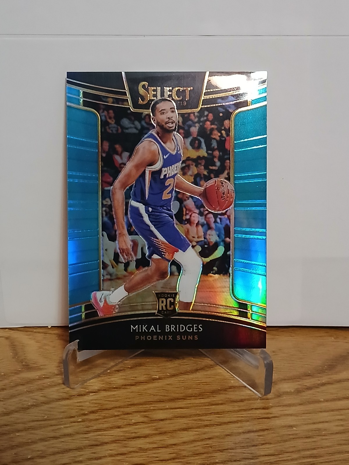 2018-19 Panini Select - Concourse Mikal Bridges #95 Light Blue Prizm /299 (RC)