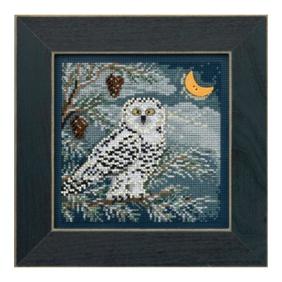 Mill Hill Snowy Owl Winter Buttons and Beads Cross Stitch Kit MH144304