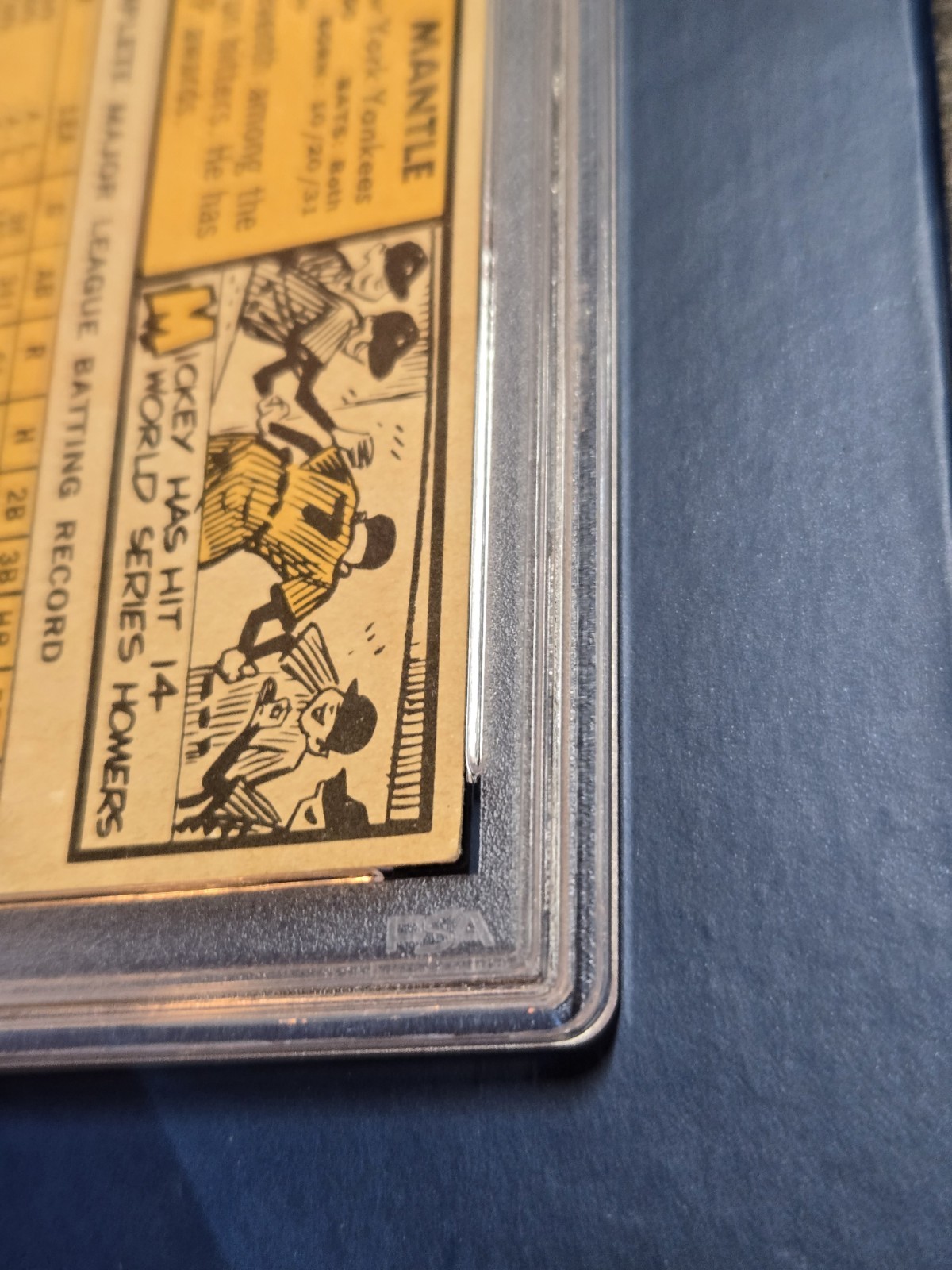1963 Topps Mickey Mantle #200 PSA 1. Tape Mark. OC. BEAUTY!! Fantastic Back. view 15