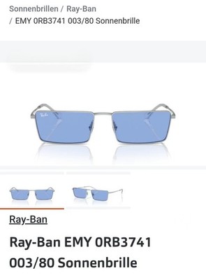 Neue Ray-Ban RB 3741 EMY 003/80 59 17 145 2N Unisex Sonnen Brillenfassung