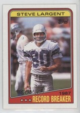 1988 Topps 1987 Record Breakers Steve Largent #3 HOF 0bt4