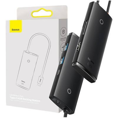 Baseus HUB USB C 6in1: 2x USB3.0, USB C, HDMI, Kartenleser, OTG