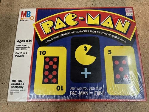 Vintage Pac Man 1982 Unopened Board Card Game Milton Bradley #4222 C65