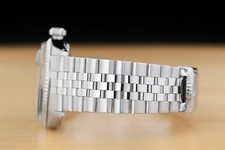 ROLEX DATEJUST 1601 18K WHITE GOLD STEEL GREEN DIAL FOLDED BRACELET WATCH 5