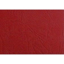 Image of GBC CE040031 A4 Leather Grain Binding Covers 250gsm - Red