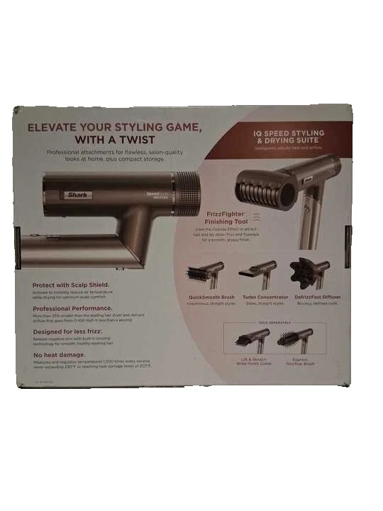 Sistema de secador de pelo de alta velocidad Shark SpeedStyle Pro Flex con protector de cuero cabelludo moca Foto 2 de 4