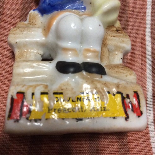 Prescott Arizona ● Souvenir ● Ceramic Figurine ● Child with Trumpet ● Occp Japan - Picture 3 of 7