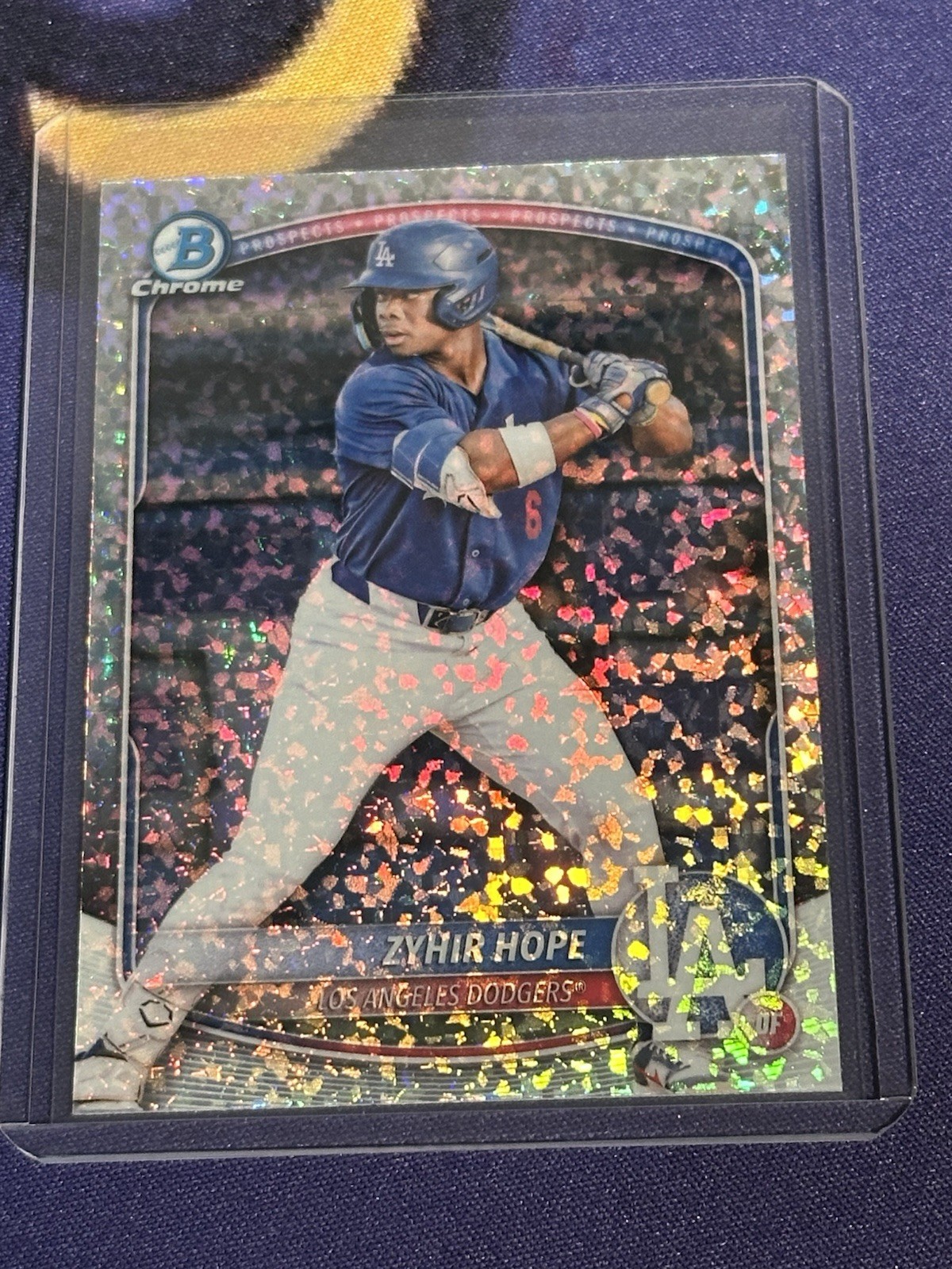 2025 Bowman - Chrome Prospects Zyhir Hope #BCP-2 Mini-Diamond Refractor (RC)