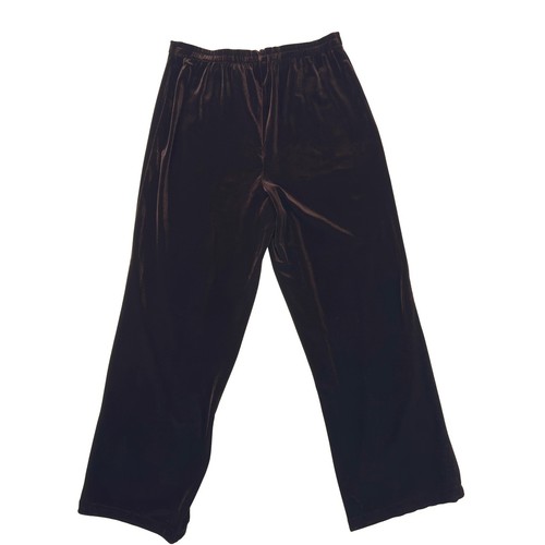 Coldwater Creek Samthose Damen 8P braun weites Bein Karriere Urlaub Herbst - Bild 2 von 8