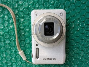 Samsung WB35F 16.2MP Digital Camera 12x Optical Zoom WiFi White Tested Working